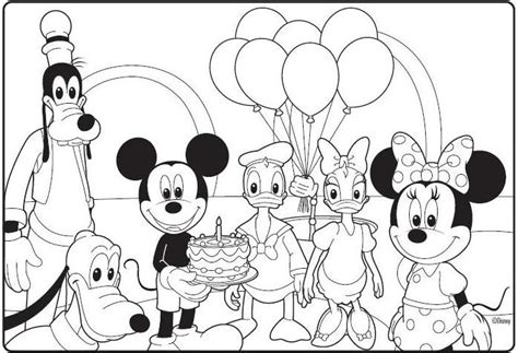 Easy Mickey Mouse Coloring Pages Mewarnai Alat Komunikasi