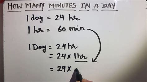 How To Find Minutes In A Day Youtube