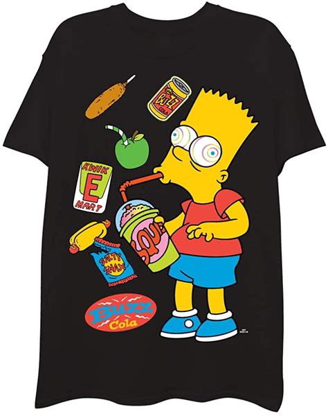 Buy The Simpsons Mens Bart Simpson Classic Shirt Homer Bart Krusty And Lisa Tee T Shirt Black