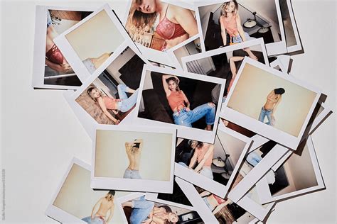 Sexy Blonde Posing On Polaroid Pics By Guille Faingold Instant Photo