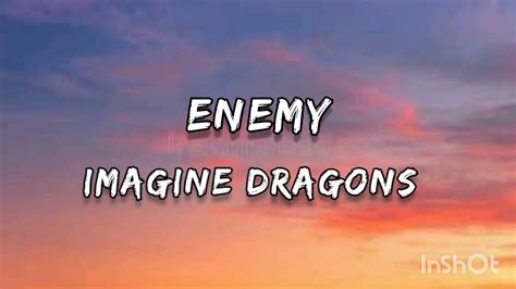 Imagine Dragons Enemy Lyrics Youtube