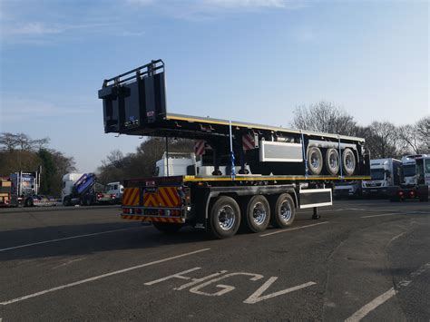 Sdc 3 Axle Extendable Flatbed Trailers Truck For Sale C498538 Mv