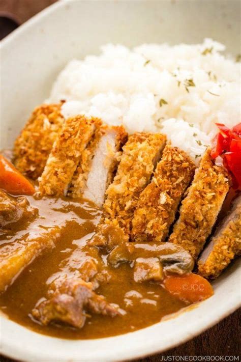 A mild rich and fragrant curry gravy, mixed with chicken, potatoes, carrots, and onions and hot steamed japanese rice, for serving. Katsu Curry カツカレー • Just One Cookbook