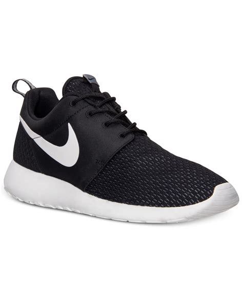 Lyst Nike Mens Roshe Run Casual Sneakers From Finish Line In Black