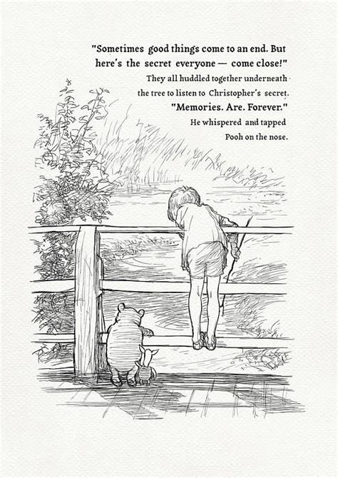 Which winnie the pooh quote should you live by? Pooh Quotes Memories Are Forever. classic vintage style ...
