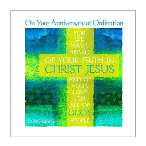 Ordination Anniversary Card Etsy