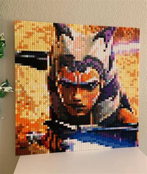 Custom Pixel Art Mosaic From Photo 20×20 Inch 51×51 Cm