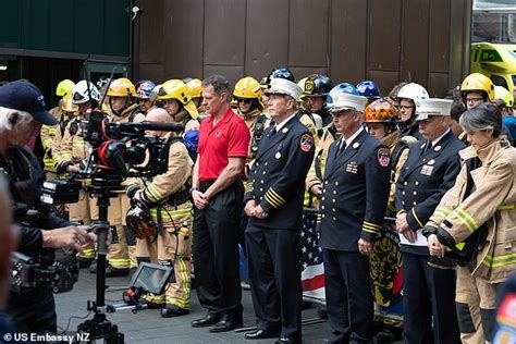 New Zealand Firefighters Honour First Responders To 911 Terror Attacks