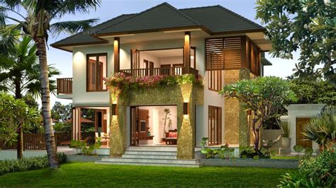 Rumah mewah 1 lantai desain klasik dengan pemasangan batu bata pada dindingnya. Desain Rumah Impian