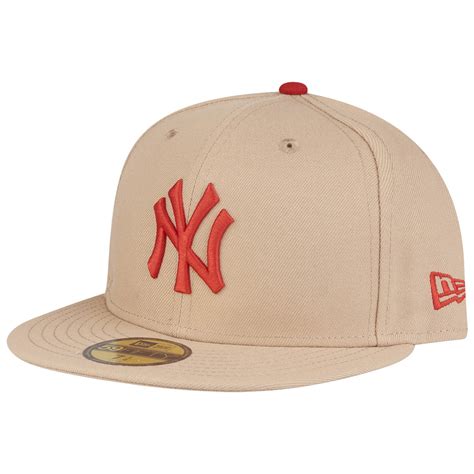 New Era 59fifty Fitted Cap Mlb New York Yankees Camel Rot Fitted