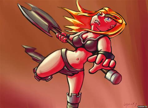 The valkyries are incredibly strong troops and the only melee unit in the video game that deals splash damage; Valkyrie art drawing allure 10-2019 - Clash of Clans ...