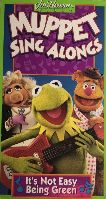 Muppet Sing Alongs Its Not Easy Being Green Vhs 1994 2022
