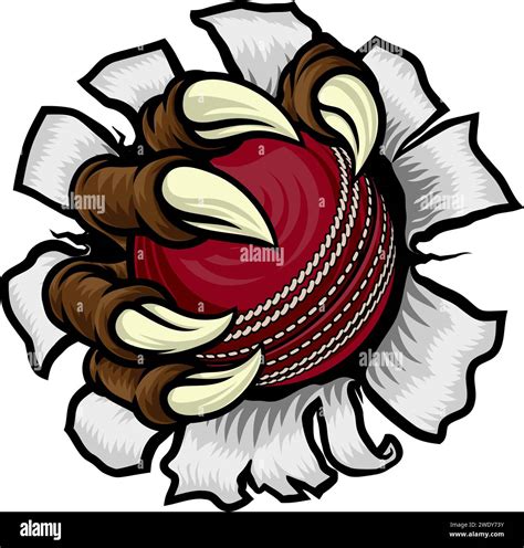 Cricket Ball Claw Cartoon Monster Animal Hand Stock Vector Image And Art