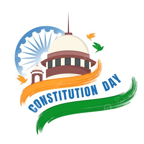 India Constitution Day 26th November Indian Flag Text Supreme Court And