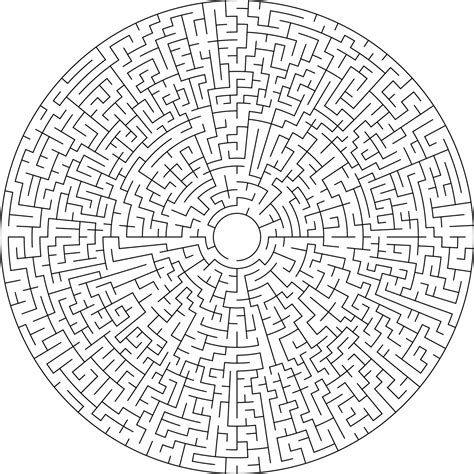 Download Maze Circular Labyrinth Royalty Free Vector Graphic Pixabay