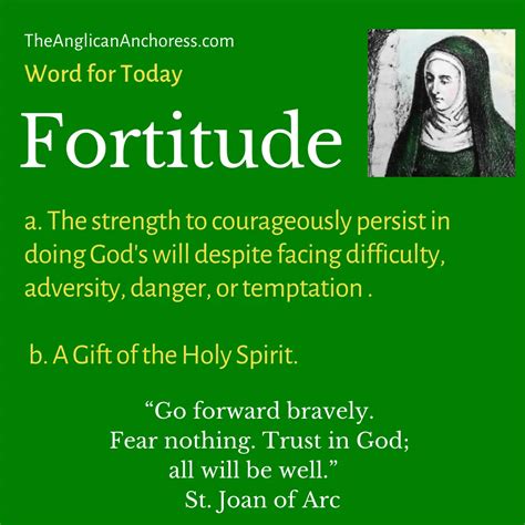 Fortitude The Anglican Anchoress