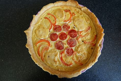 Red Pepper Caramelised Red Onion And Sun Dried Tomato Vegan Quiche