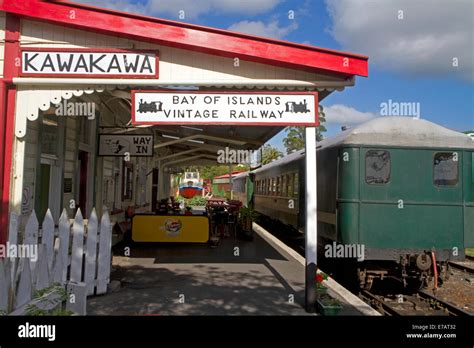 Bay Of Islands Vintage Railway Train Station At The Town Of Kawakawa