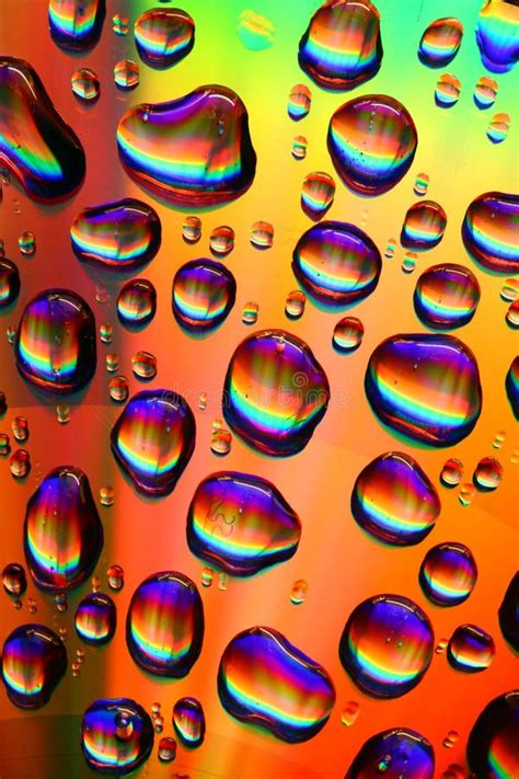 Colored Water Drops Stock Photo Image Of Beauty Closeup 6077612