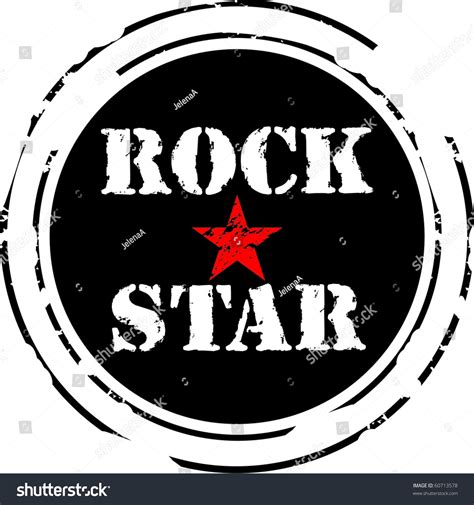 Rock Star Rubber Stamp Stock Vector 60713578 Shutterstock