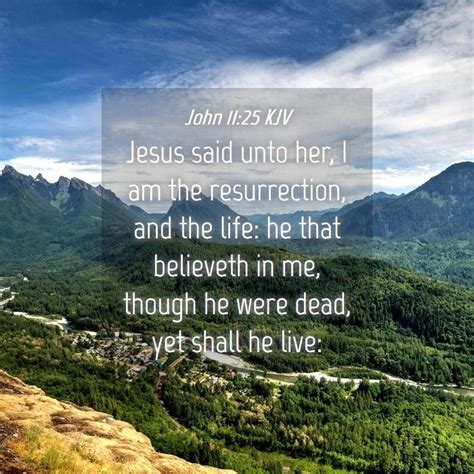 John 1125 Kjv Jesus Said Unto Her I Am The Resurrection And