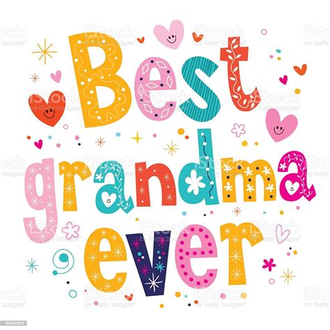 Best Grandma Ever Stock Illustration Download Image Now Istock