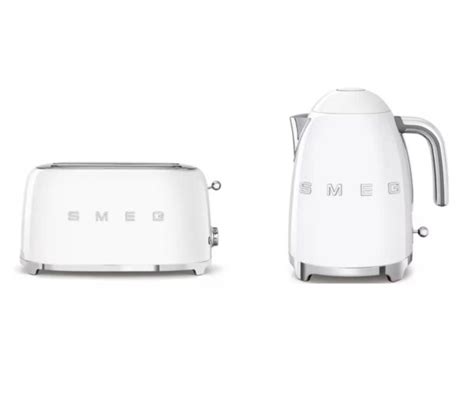 SMEG Kettle And Slice Toaster Set White Northern Competitions