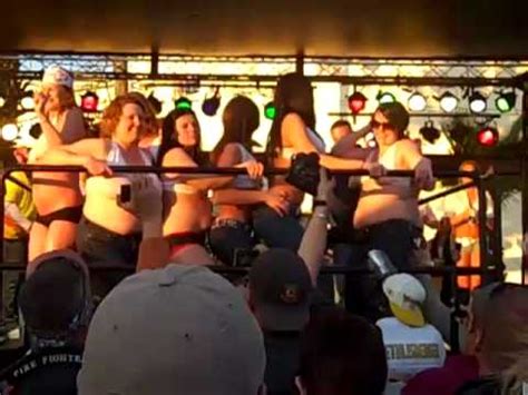 Wet T Shirt Contest Daytona Bikeweek At Dirty Harry S Youtube