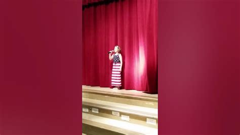 8 Year Old Sings National Anthem Youtube