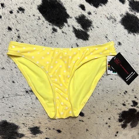 Swim Brand New Yellow Polka Dot Bathing Suit Bottom Poshmark