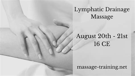 Lymphatic Drainage Massage Academy Of Massage Therapy And Bodyworks