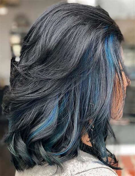Black Hair With A Blue Tint