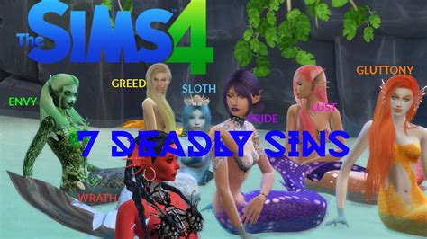 The Sims 4 7 Deadly Sins Mermaidsiren Youtube