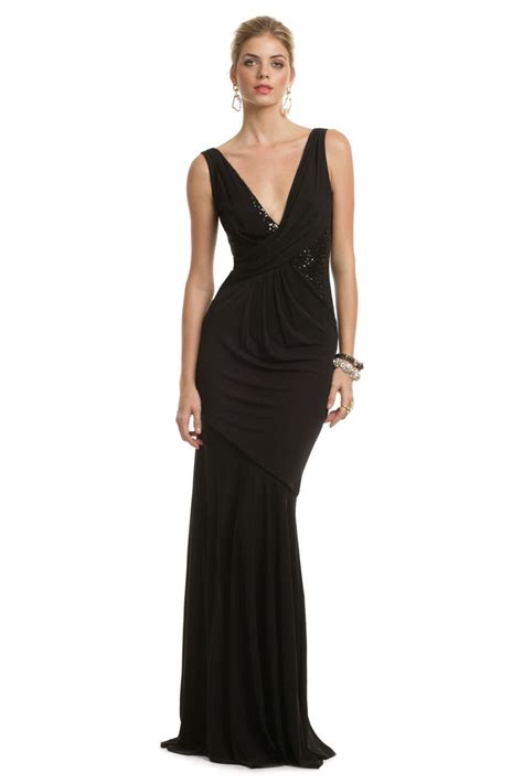 Black Seductive Sequin Gown By David Meister For 159 Rent The Runway