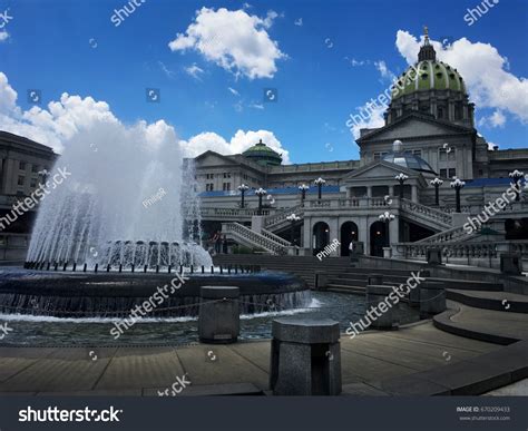 Pennsylvania State Capital Building Harrisburg Capitol Stock Photo