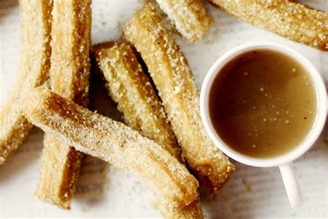 Churros With Lime Sugar And Caramel Sauce Vegan One Green Planet