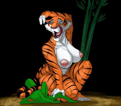 Rule 34 Anon Anthro Bamboo Big Breasts Breasts Claws Disney Duo Fangs