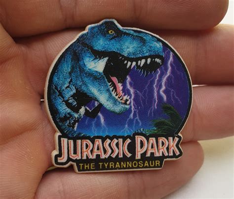Jurassic Park Jurassic Park Pin Dinosaur Dinosaur Pin Etsy