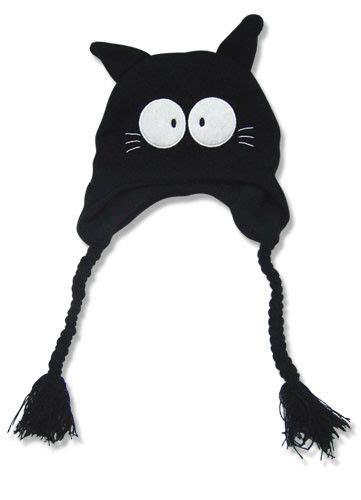 Flcl Takkun Black Cat Knitted Beanie Anime Beanie Anime Hats Black