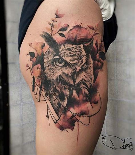 23 Cool Owl Tattoo Ideas For Women Stayglam Женские татуировки на