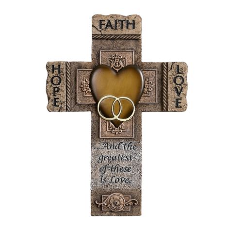 Faith Hope And Love Marriage Cross 105 Inch The Catholic Company