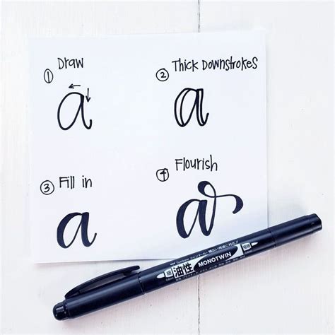Lettering Tutorial Lettering Tutorial Faux Calligraphy Lettering