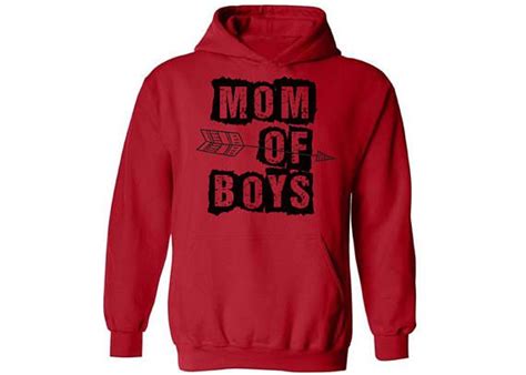 Mom Of Boys Hooded Sweatshirt Hoodie Boy Mom Best Mom Mothers Day Mom