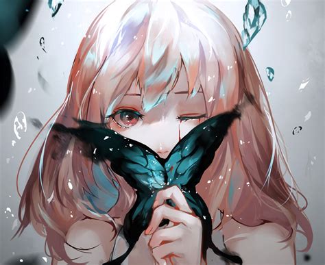 Anime Girl Butterfly Artistic Hd Anime 4k Wallpapers Images Backgrounds Photos And Pictures