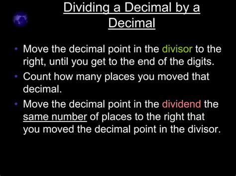 Dividing Decimals Part 1