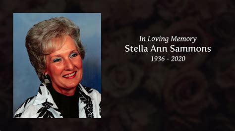 Stella Ann Sammons Tribute Video