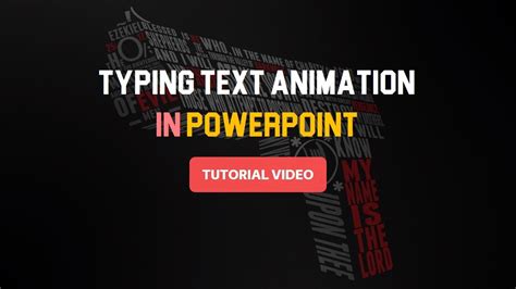 Typing Text Animation In Powerpoint Mna36 Powerpoint Youtube
