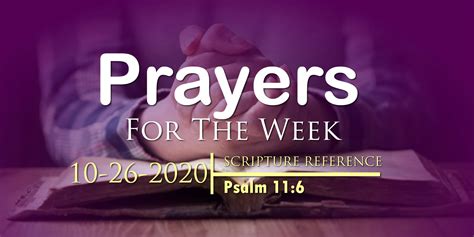 Prayers For The Week 10 26 2020 Mountain Of Fire And Miracles