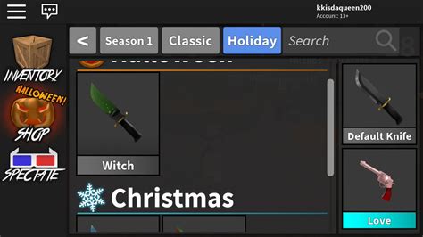 Redeem this code and get a blue knife as a reward; Roblox Mm2 Value List In Seers Get 1 Robux - Boku No ...