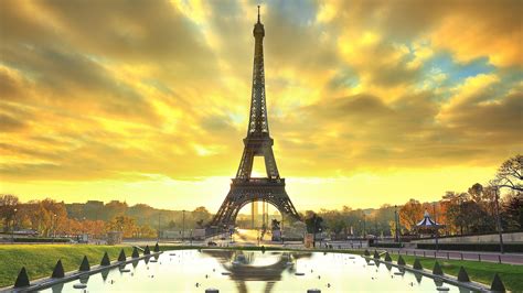 Eiffel Tower Paris With Cloudy Sky Background HD Travel Wallpapers HD Wallpapers ID